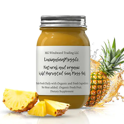 Fresh Organic Pineapple Infused Sea Moss Gel